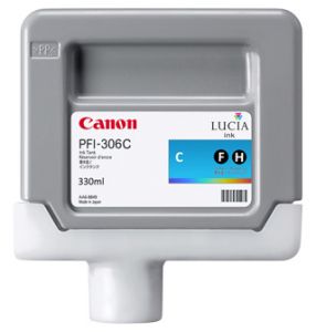 1 x Genuine Canon PFI-306C Cyan Ink Cartridge