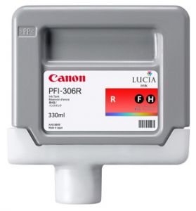 1 x Genuine Canon PFI-306R Red Ink Cartridge