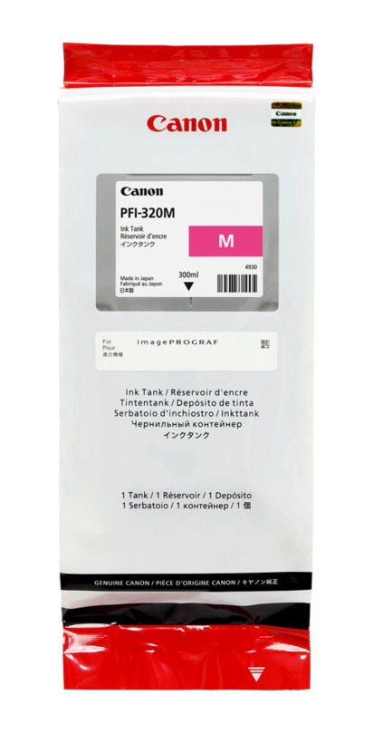 1 x Genuine Canon PFI-320M Magenta Ink Cartridge