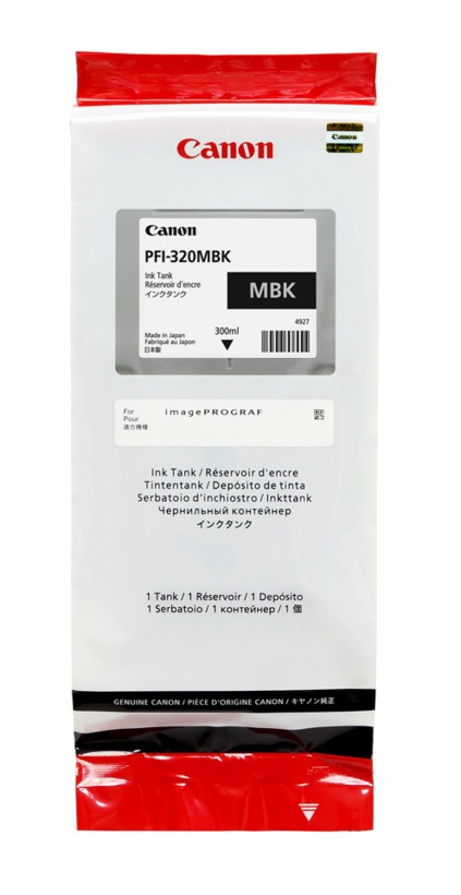 1 x Genuine Canon PFI-320MBK Matte Black Ink Cartridge