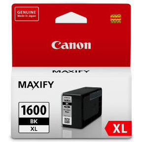 1 x Genuine Canon PGI-1600XLBK Black Ink Cartridge High Yield
