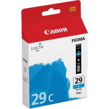 1 x Genuine Canon PGI-29C Cyan Ink Cartridge