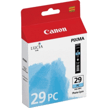 1 x Genuine Canon PGI-29PC Photo Cyan Ink Cartridge