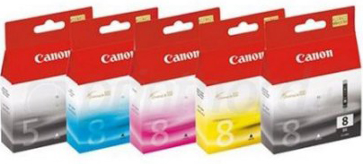 5 Pack Genuine Canon PGI-5 CLI-8 Ink Cartridge Set (1BK,1PBK,1C,1M,1Y)