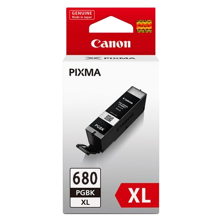 1 x Genuine Canon PGI-680XLBK Black Ink Cartridge High Yield