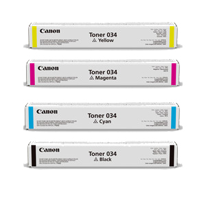 4 Pack Genuine Canon CART-034 Toner Cartridge Set