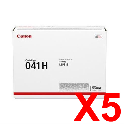 5 x Genuine Canon CART-041H Toner Cartridge High Yield