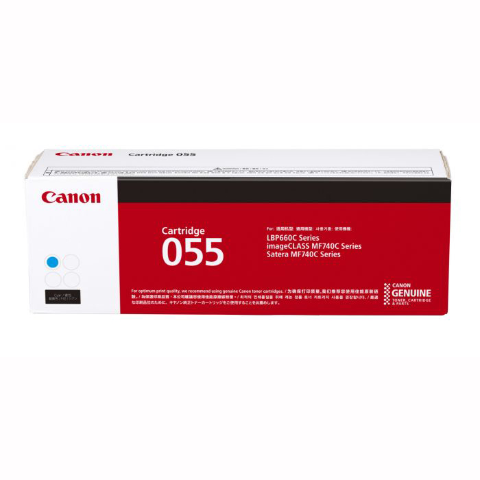 1 x Genuine Canon CART-055C Cyan Toner Cartridge