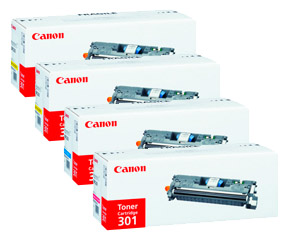 4 Pack Genuine Canon CART-301 Toner Cartridge Set