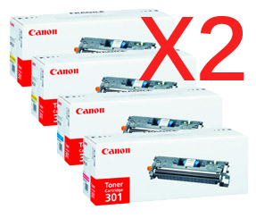 2 Lots of 4 Pack Genuine Canon CART-301 Toner Cartridge Set