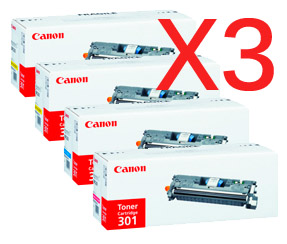 3 Lots of 4 Pack Genuine Canon CART-301 Toner Cartridge Set
