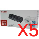 5 x Genuine Canon CART-308 Toner Cartridge