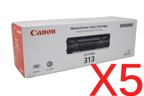 5 x Genuine Canon CART-313 Toner Cartridge