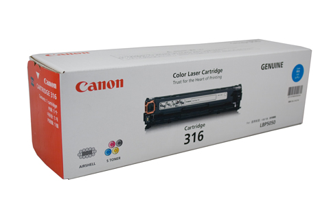 1 x Genuine Canon CART-316C Cyan Toner Cartridge