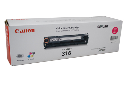 1 x Genuine Canon CART-316M Magenta Toner Cartridge
