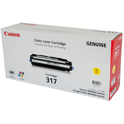 1 x Genuine Canon CART-317Y Yellow Toner Cartridge