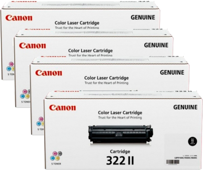 4 Pack Genuine Canon CART-322II Toner Cartridge Set High Yield