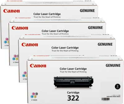 4 Pack Genuine Canon CART-322 Toner Cartridge Set