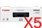 5 x Genuine Canon CART-325 Toner Cartridge