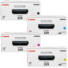 4 Pack Genuine Canon CART-329 Toner Cartridge Set