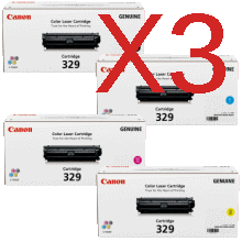 3 Lots of 4 Pack Genuine Canon CART-329 Toner Cartridge Set