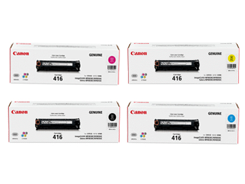 4 Pack Genuine Canon CART-416 Toner Cartridge Set