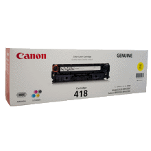 1 x Genuine Canon CART-418Y Yellow Toner Cartridge