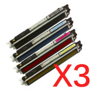 3 Lots of 4 pack Compatible Canon CART-329 Toner Cartridge Set