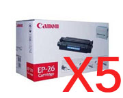 5 x Genuine Canon EP-26 Toner Cartridge