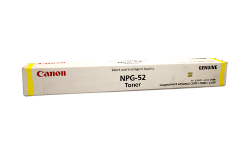 1 x Genuine Canon TG-52Y Yellow Toner Cartridge