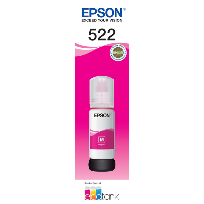 1 x Genuine Epson T522 Magenta Ink Bottle