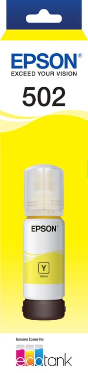 1 x Genuine Epson T502 Yellow Ink Bottle