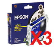 3 x Genuine Epson T0561 Black Ink Cartridge
