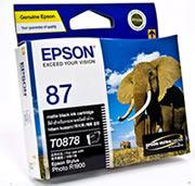 1 x Genuine Epson T0878 Matte Black Ink Cartridge