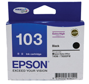 1 x Genuine Epson T1031 103 Black Ink Cartridge Extra High Yield