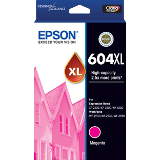 1 x Genuine Epson 604XL Magenta Ink Cartridge High Yield