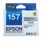 1 x Genuine Epson T1579 157 Light Light Black Ink Cartridge