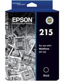 1 x Genuine Epson 215 Black Ink Cartridge