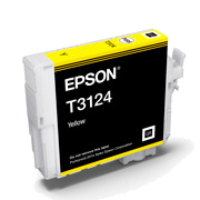 1 x Genuine Epson T3124 Yellow Ink Cartridge