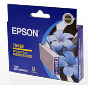 1 x Genuine Epson T5592 Cyan Ink Cartridge