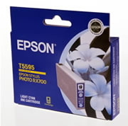 1 x Genuine Epson T5595 Light Cyan Ink Cartridge