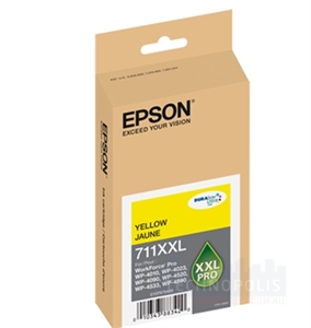 1 x Genuine Epson 711XXL Yellow Ink Cartridge