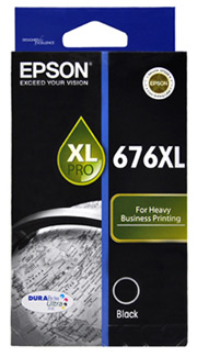 1 x Genuine Epson 676XL Black Ink Cartridge
