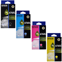 1 x Genuine Epson 676XL Ink Cartridge Value Pack