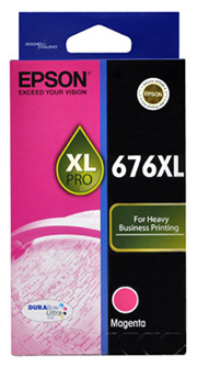 1 x Genuine Epson 676XL Magenta Ink Cartridge