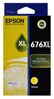 1 x Genuine Epson 676XL Yellow Ink Cartridge