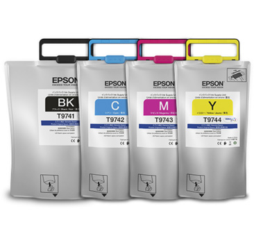 4 Pack Genuine Epson T974 Ink Pack Set (1BK,1C,1M,1Y) High Yield