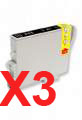 3 x Compatible Epson T0491 Black Ink Cartridge