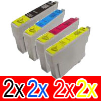 8 Pack Compatible Epson 103 T1031 T1032 T1033 T1034 Ink Cartridge Set (2B,2C,2M,2Y) Extra High Yield