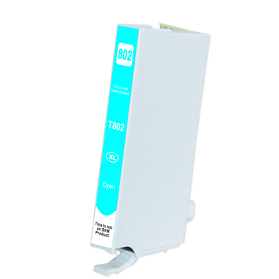 1 x Compatible Epson 802XL Cyan Ink Cartridge High Yield